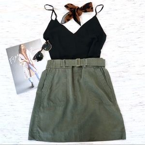 Banana Republic Army Green Utility Skirt Size XXSP